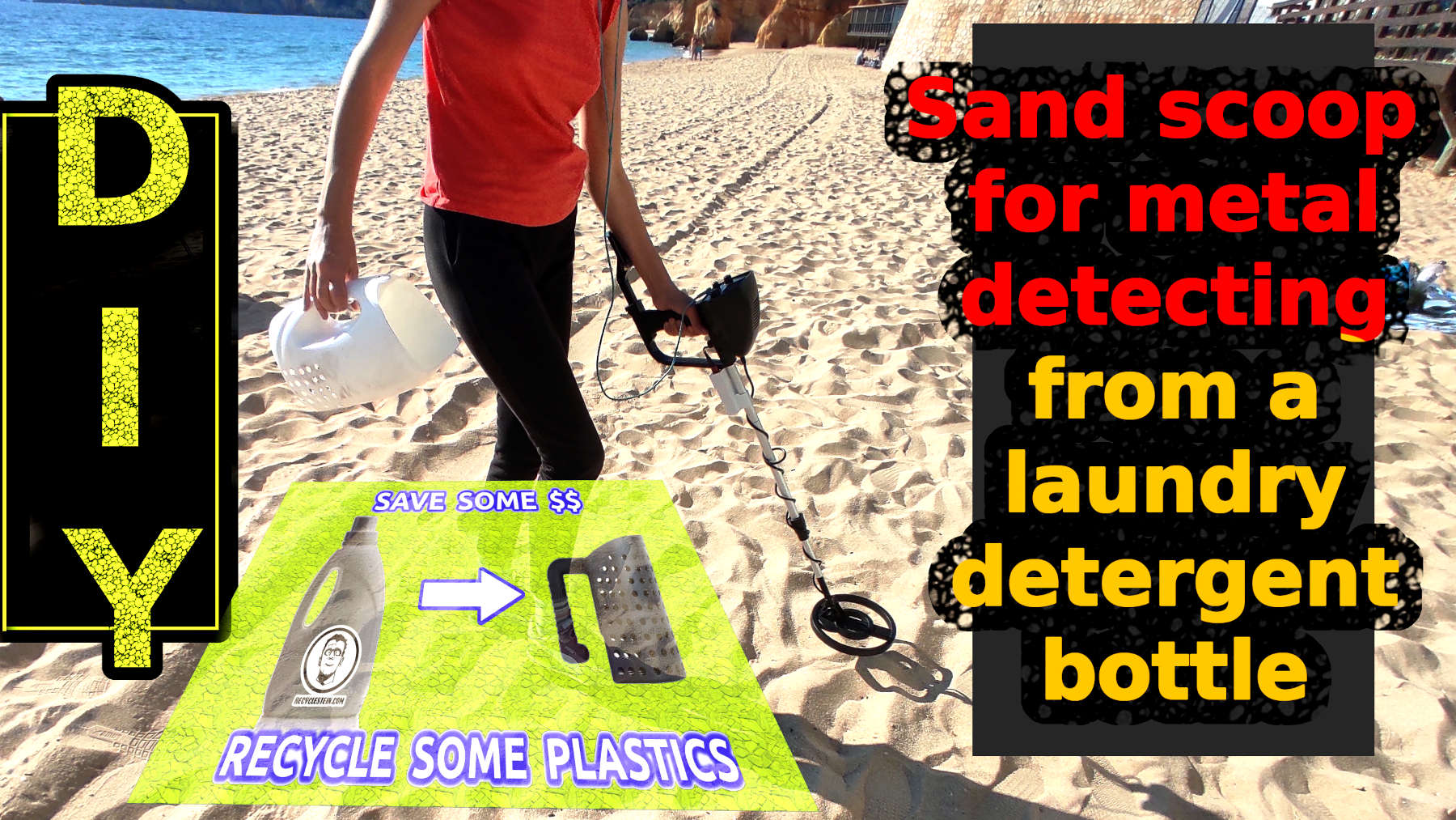 You are currently viewing Sand scoop for metal detecting from a laundry detergent bottle
